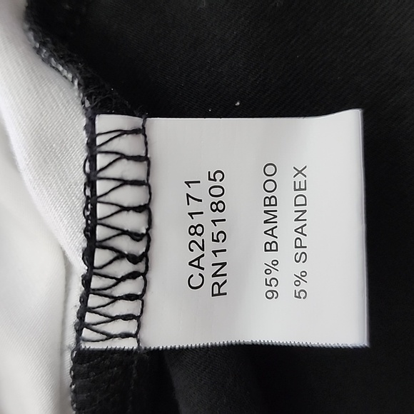 Papa Cowl Neck  Black White Layered Long Sleeves Tunic Top Bamboo Drapy Size L - Picture 6 of 11